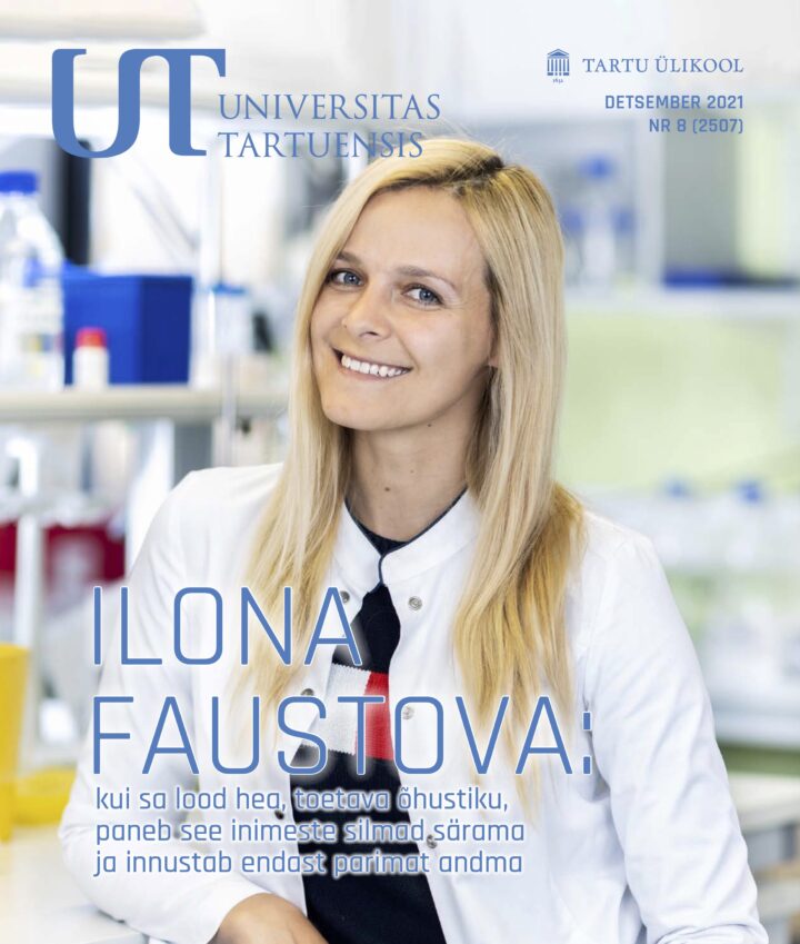 Ilona Faustova on the Cover of the University Of Tartu Journal